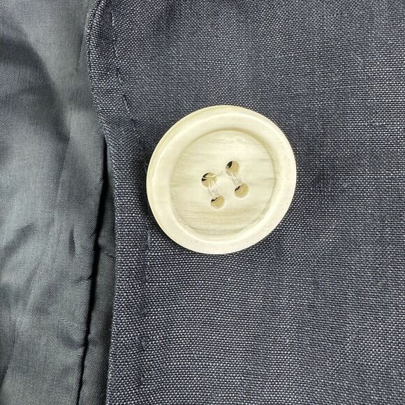 Lafayette 148 New York Blazer Womens 4 Linen Wool Notched Lapel Cuffed Jacket - Picture 6 of 16